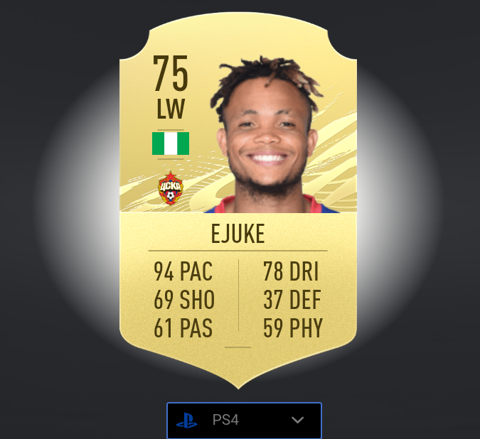 Chidera Ejuke FIFA 21 card