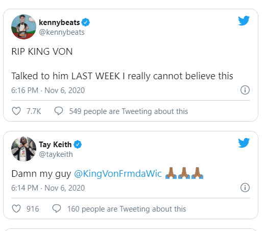 Chicago rapper, King Von dies at 26 after being gunned down in a shooting