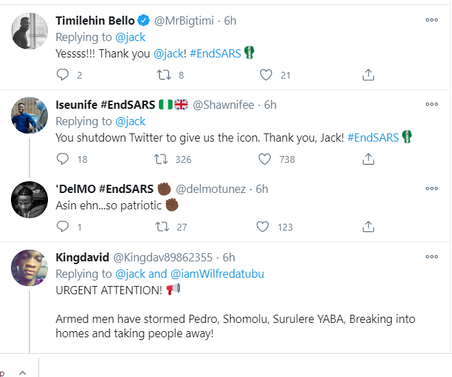 Twitter CEO, Jack Dorsey reveals special #EndSARS emoji after endorsing the movement