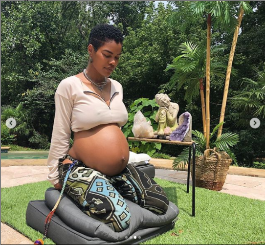 Pregnant Teyana Taylor flaunts her growing baby bump in new photos