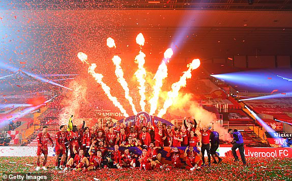 Liverpool lifts Premier League trophy after thrashing Chelsea 5 - 3 at Anfield (Photos)