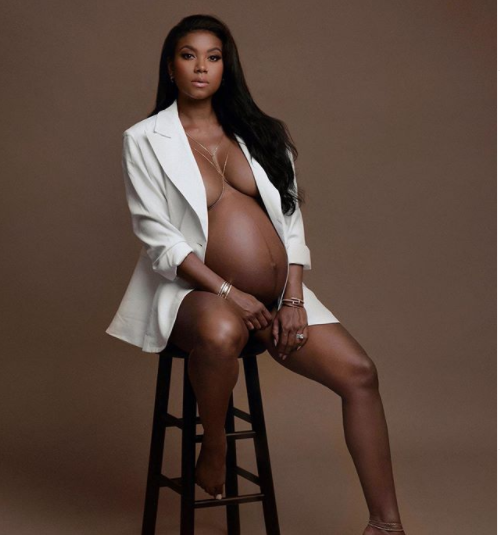 Eniko Hart Showed Off Her Baby Bump in a Naked Wardrobe Dress