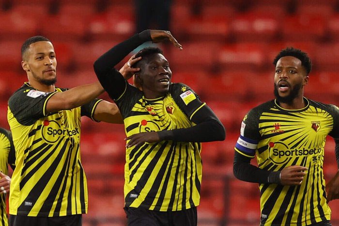 Watford achieve promotion back to the Premier League courtesy of Sarr's goal.