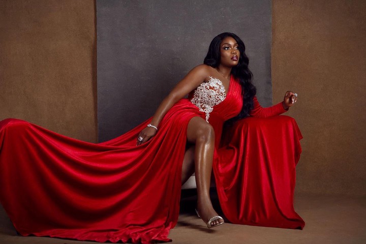  Actress Bisola Aiyeola is Sexy in Red for 35th Birthday