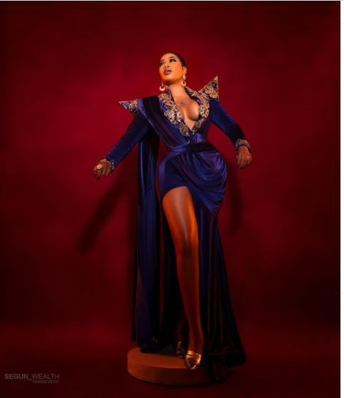Fashion entrepreneur, Toyin Lawani poses topless as she releases stylish photos to celebrate her 39th birthday