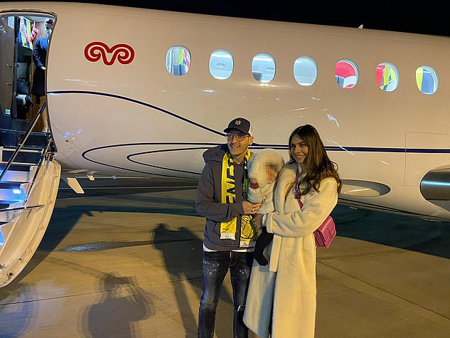 Mesut Ozil arrives in Turkey with his family ahead of his unveiling at Fenerbahce as his seven-and-a-half-year spell at Arsenal finally ends (photos)