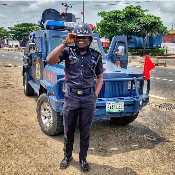 SWAT officer in uniform