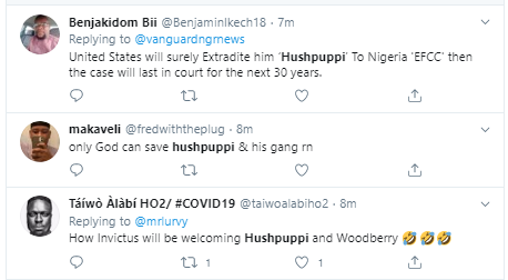 Nigerians react to Hushpuppi and Woodberry