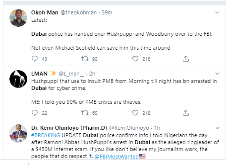 Nigerians react to Hushpuppi and Woodberry