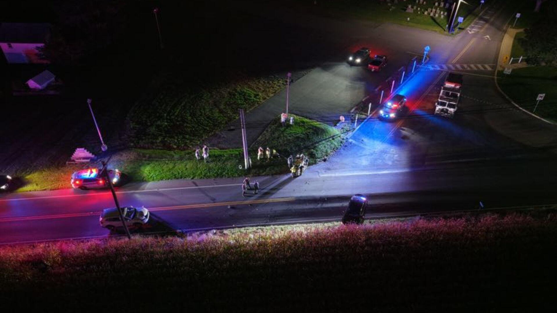 Coroner: Motorcyclist dead following 3-vehicle accident in Allen Township