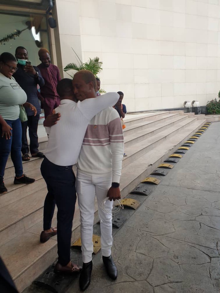 Korede Bello surprises his manager of 10-years with a brand new car to celebrate his birthday (Photos)