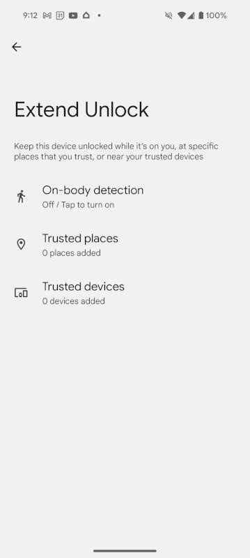 The Extend Unlock feature in Android 14.