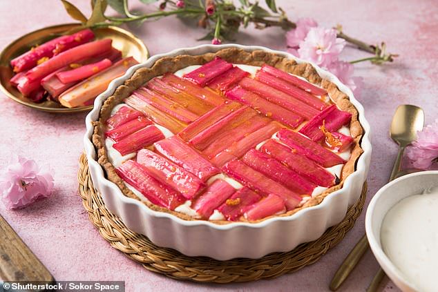 Rhubarb can be stewed with sweet fruit or tossed into a grain bowl rather than just putting it into baked goods