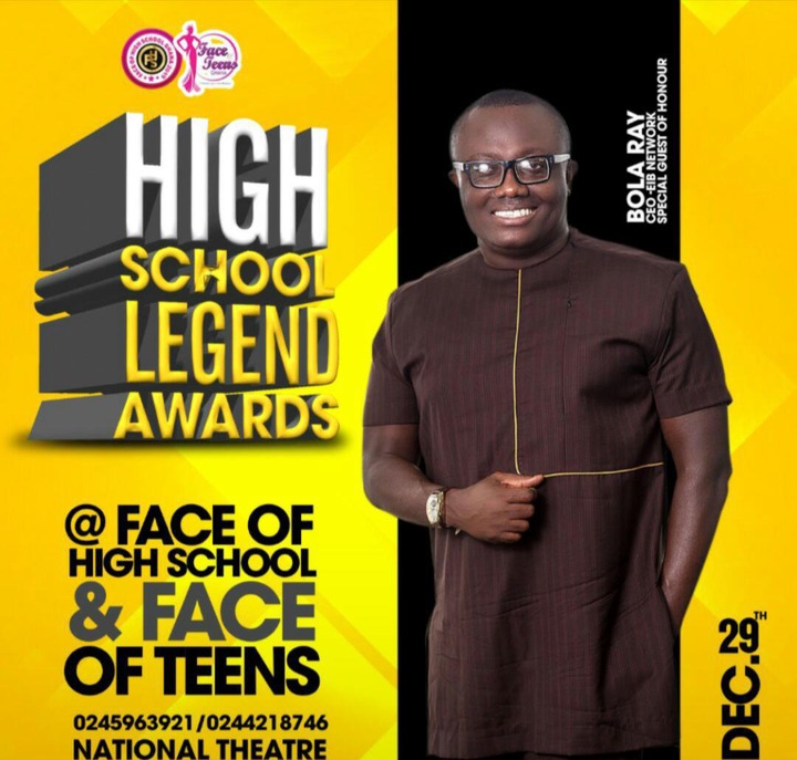 Bola Ray, Appietus and Other Dignitaries To Honour Face of High School & Face of Teens Award On 29th Dec