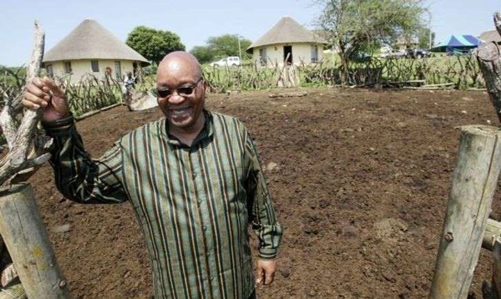 Jacob Zuma that is standing in the dirt