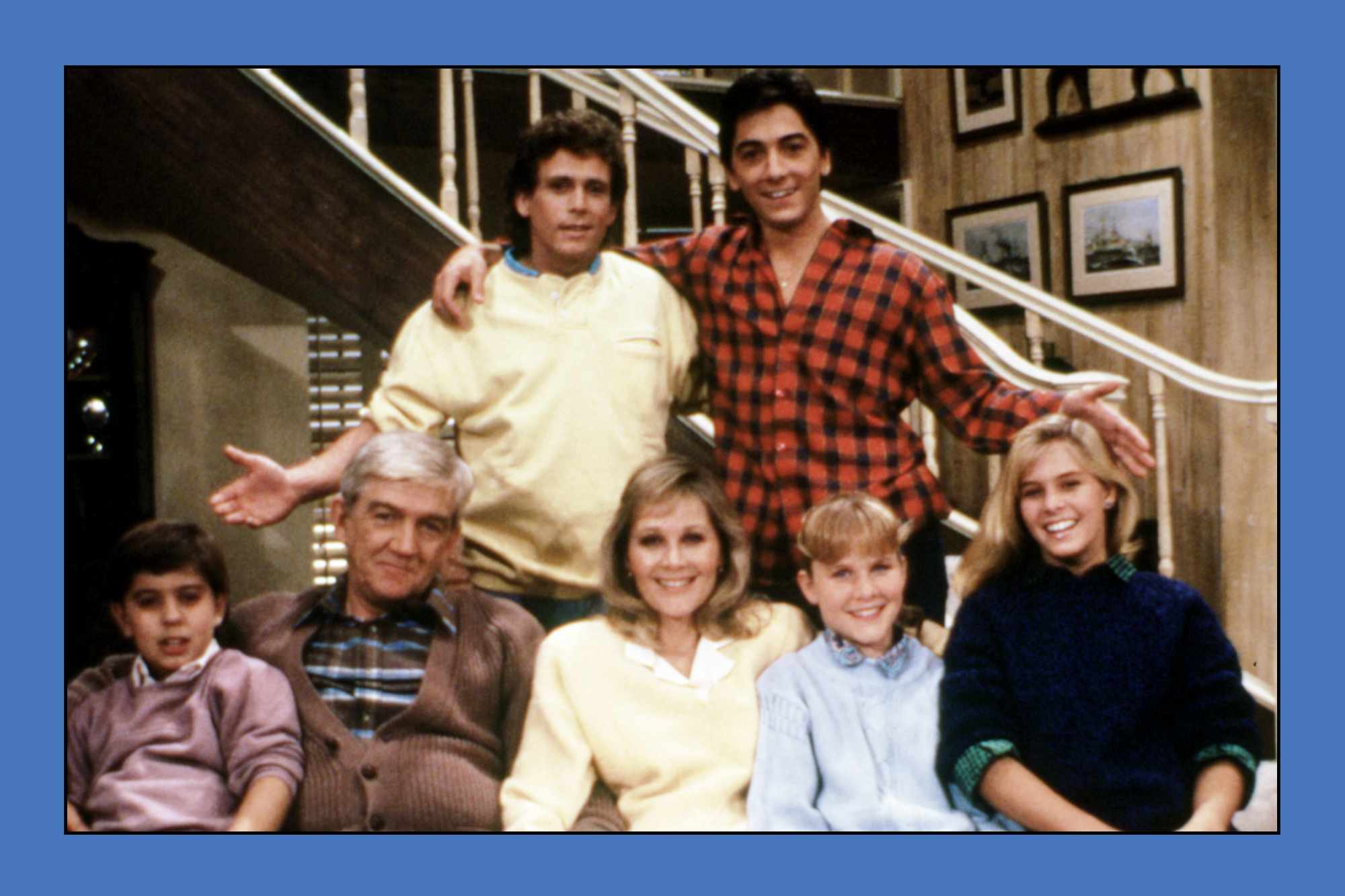 Charles (top right) and all the people he’s in charge of. Yes, even the adultsCredit: Everett