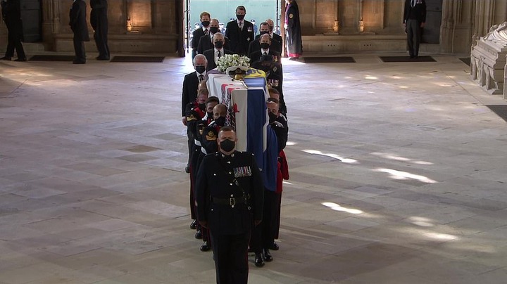 The Queen wipes away tears at Prince Philip