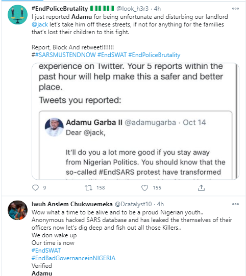 Nigerians drag former Presidential aspirant, Adamu Garba over his threat to sue Twitter CEO Jack Dorsey for supporting #EndSARS protest