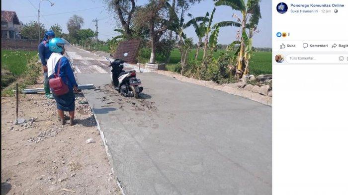 Motor terjebak cor basah