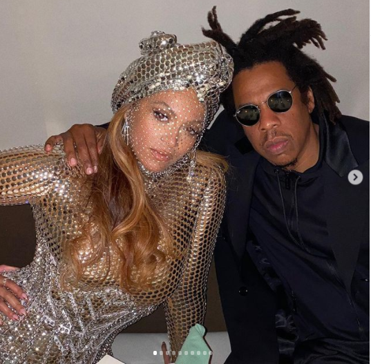Beyonce and Jay-Z share a kiss after historic Grammys 2021 wins (photos)