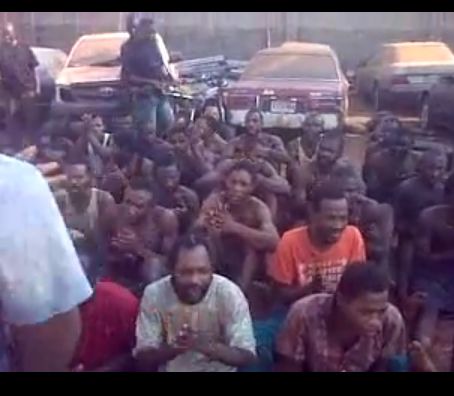 Video Of Okuzu SARS Prisoners, Alleged Criminals Awkuzu SARS