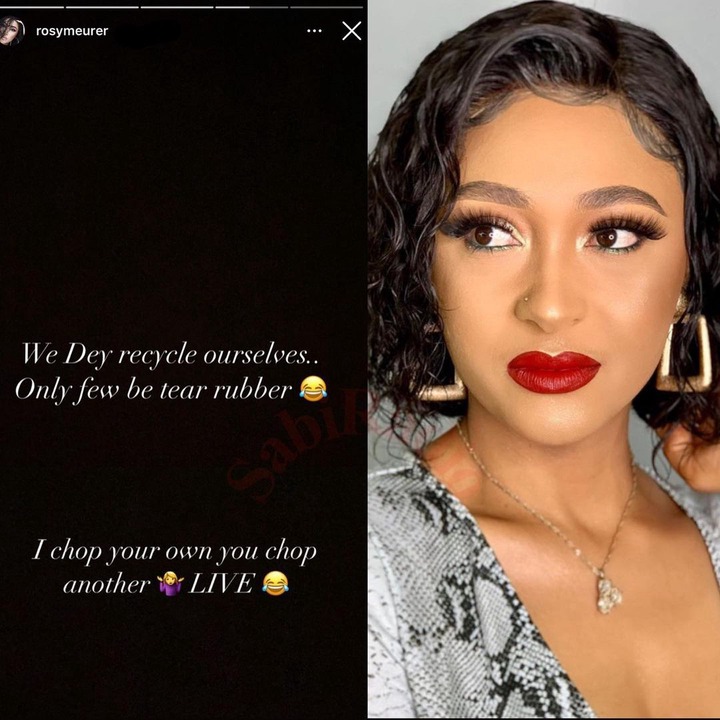 I chop your own you chop another - Rosy Muerer tells Tonto Dikeh