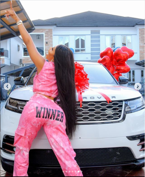 Mercy Eke buys herself?a Range Rover Velar?as birthday gift as she turns 27 (photos)?