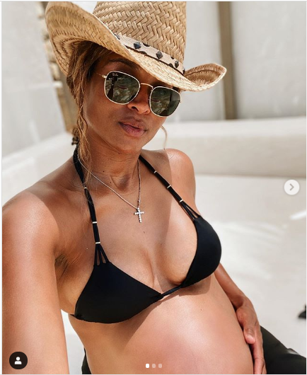 Pregnant Ciara flaunts her 