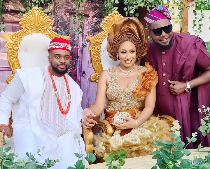 L-R: Williams Uchemba, Brunella Oscar and AY Makun