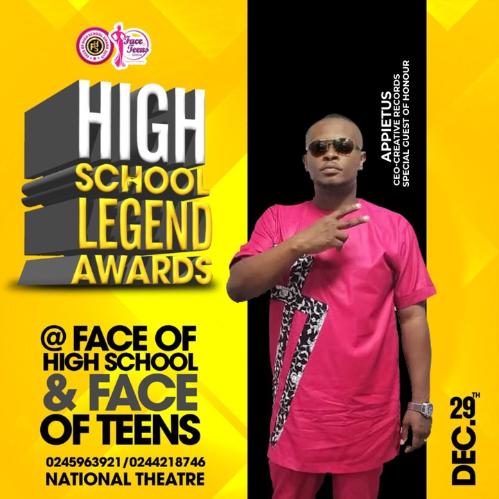 Bola Ray, Appietus and Other Dignitaries To Honour Face of High School & Face of Teens Award On 29th Dec