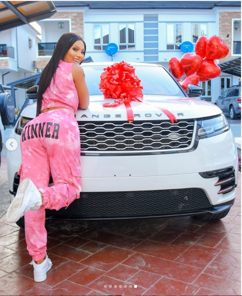 Mercy Eke buys herself?a Range Rover Velar?as birthday gift as she turns 27 (photos)?
