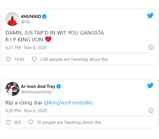 KING VON (26) DIED BECAUSE OF GUNSHOTS FIRED – SEVENTEENTHEBRAND