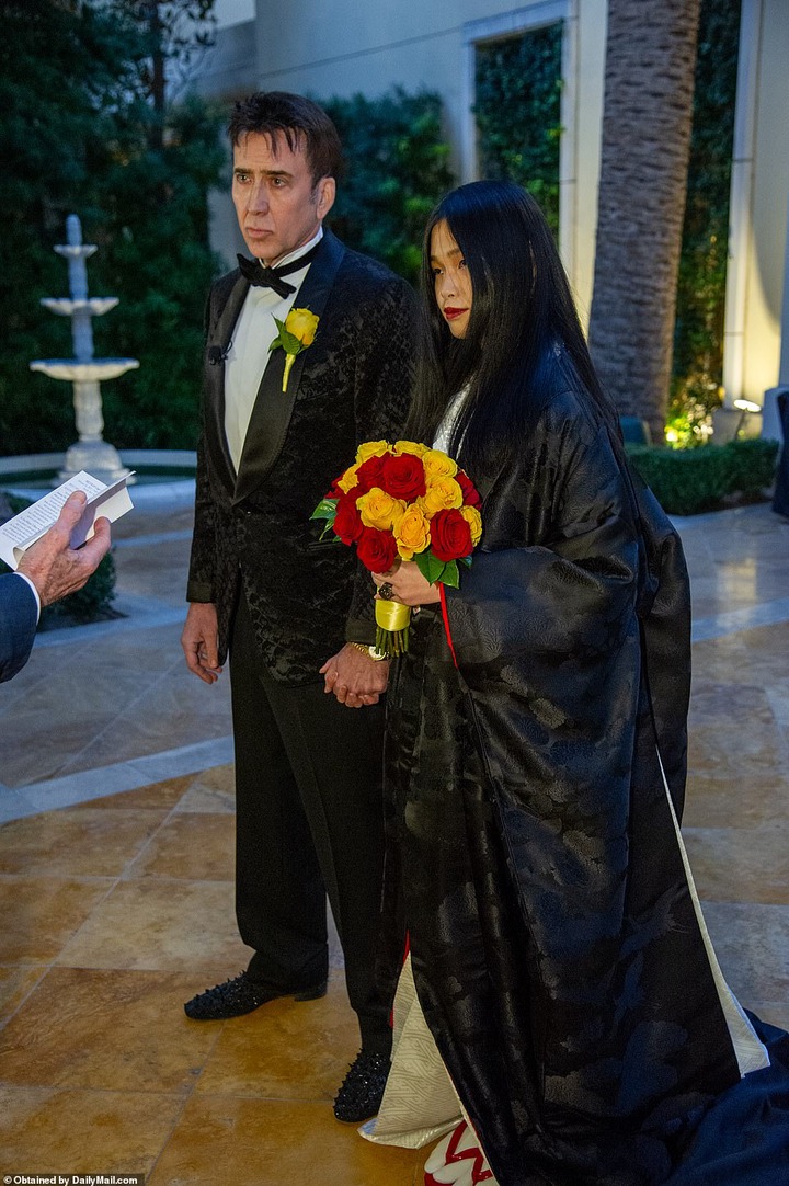 Nicolas Cage, 56, ties the knot for the 5th time with 26-year-old Japanese girlfriend Riko Shibata in Las Vegas (photos)
