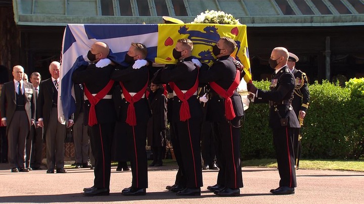 The Queen wipes away tears at Prince Philip