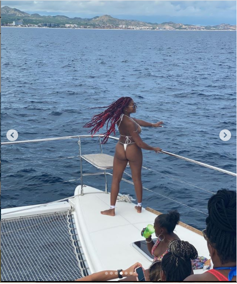 Bikini-clad Taraji P. Henson parties on a yacht as she celebrates her 50th birthday in Mexico (photos)