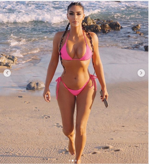 Kim Kardashian West flaunts her bikini body in sexy new photos