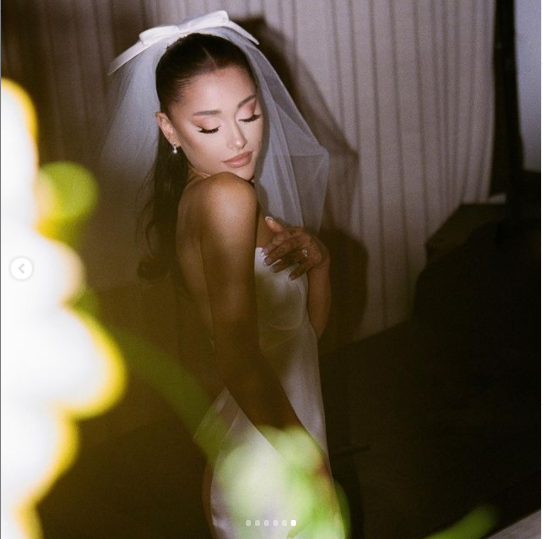 Singer, Ariana Grande shares first photos from her wedding to Dalton Gomez