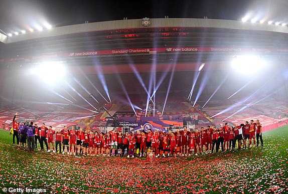 Liverpool lifts Premier League trophy after thrashing Chelsea 5 - 3 at Anfield (Photos)