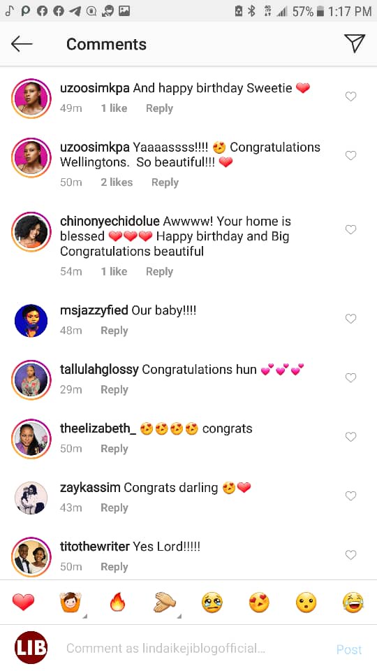 Ebuka, Toke Makinwa, Mo Abudu, others congratulate Banky W and Adesua Etomi on the birth of their first child