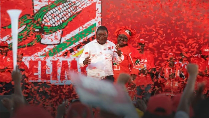 Mozambican ruling Party FRELIMO candidate and incumbent President Filipe Nyusi led the campaigning