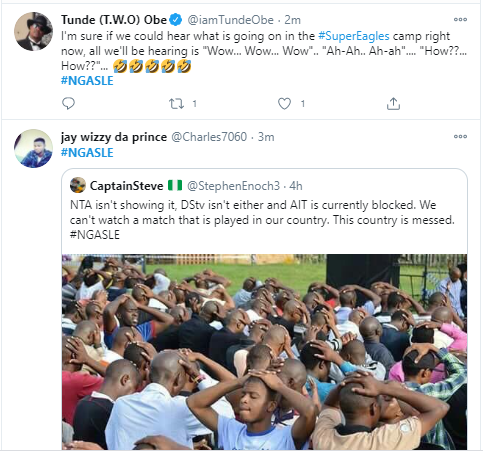 Nigerians react after Super Eagles threw away four-goal lead to draw 4-4 with Sierra Leone in AFCON qualifying match?