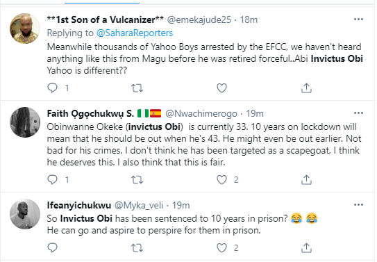 The painful thing is that he was giving motivational speeches to people struggling to make it legally - Nigerians react as Invictus Obi gets 10-year jail term for fraud in U.S.