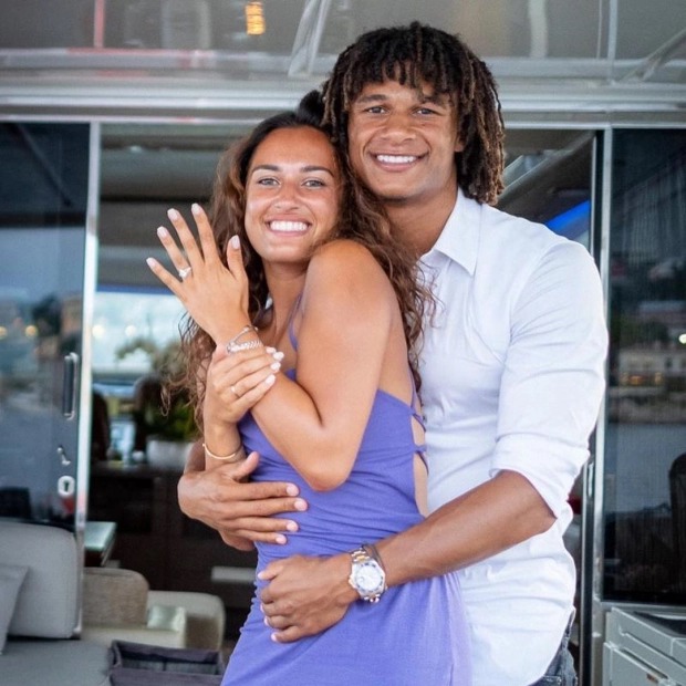 Manchester City-bound, Nathan Ake proposes to his stunning girlfriend Kaylee Ramman while on holiday in France (photos)
