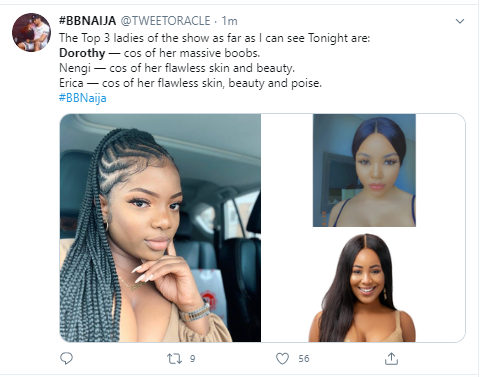 Here is why new Big Brother Naija housemate, Dorathy is trending on Twitter