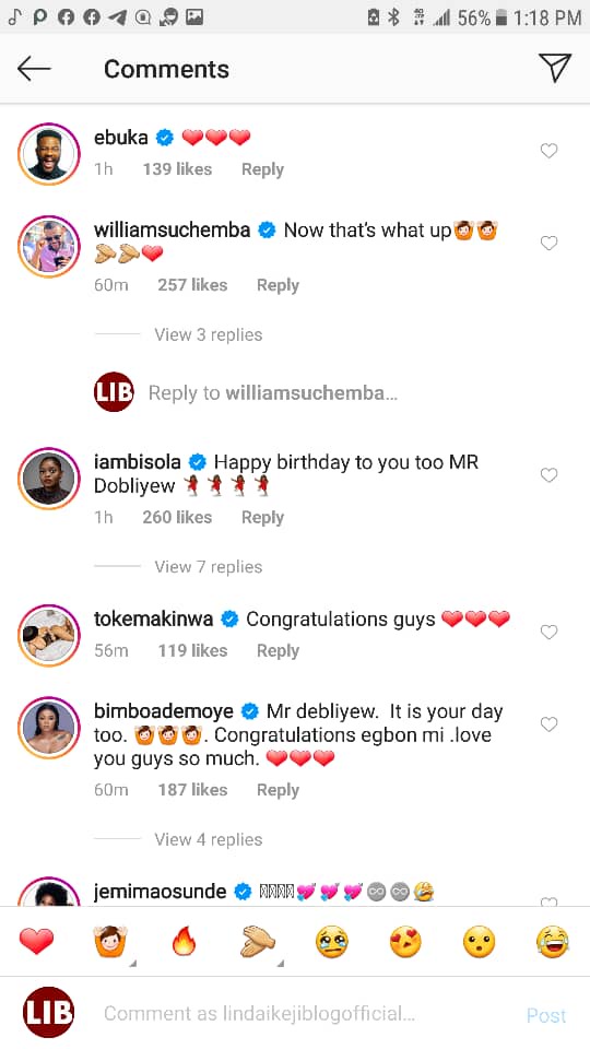 Ebuka, Toke Makinwa, Mo Abudu, others congratulate Banky W and Adesua Etomi on the birth of their first child