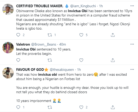 Obinwanne "Invictus Obi" Okeke sentenced to 10 years in prison, Nigerians reacts