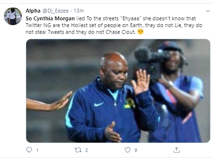 #SoCynthiaMorganLied is trending on Twitter after Jude Okoye released copies of their contract which revealed they had a 50-50 sharing formula