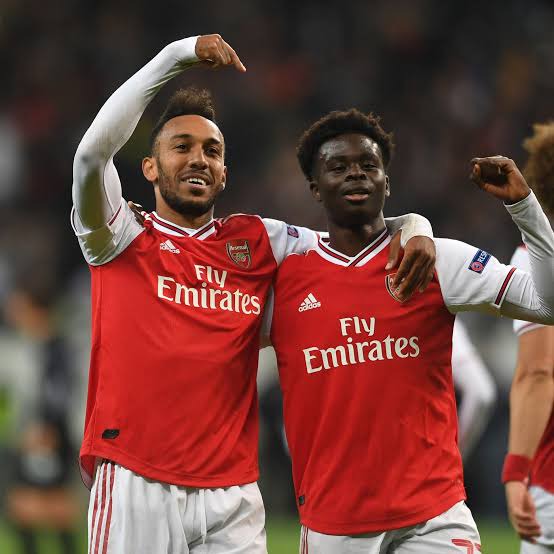 Aubameyang and saka