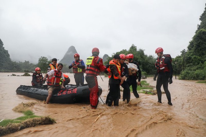 Dozens killed and thousands displaced as floods and rainstorms hit China? (Photos)