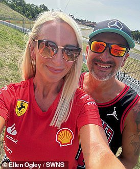 Ellen Ogley,&nbsp;42,&nbsp;with husband Phil after losing 6st on Mounjaro